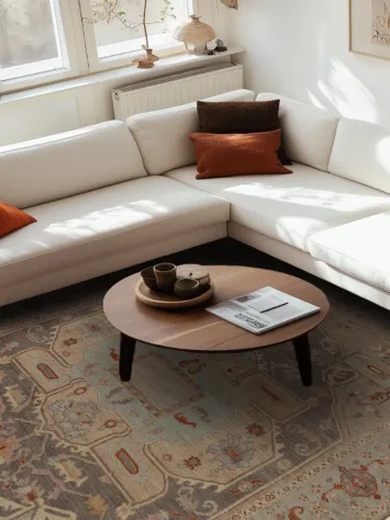 Vegetable Dye Oushak Oriental Area Rug 8x11