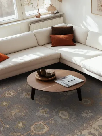 Vegetable Dye Oushak Oriental Area Rug 9x12