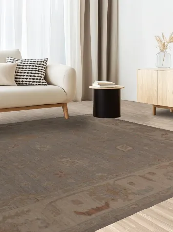 Handmade Wool Oushak Vegetable Dye Area Rug 8x10