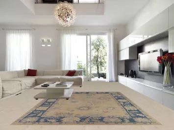 Vegetable Dye Oushak Oriental Large Rug 10x14