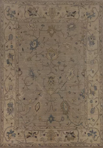 Vegetable Dye Oushak Turkish Area Rug 8x10