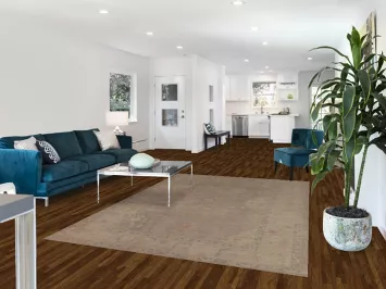 Earth Tone Wool Oushak Vegetable Dye Area Rug 6x9