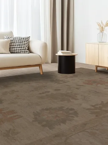 Earth Tone Vegetable Dye Oushak Wool Area Rug 10x13