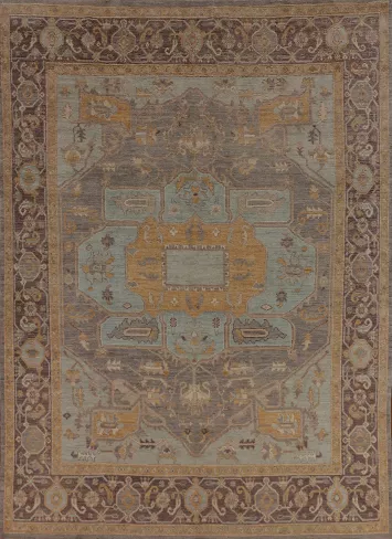 Vegetable Dye Oushak Turkish Area Rug 8x10