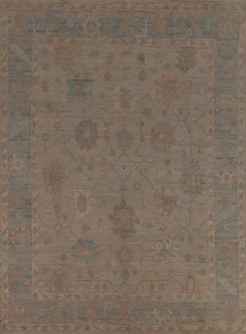 Vegetable Dye Oushak Turkish Area Rug 8x10