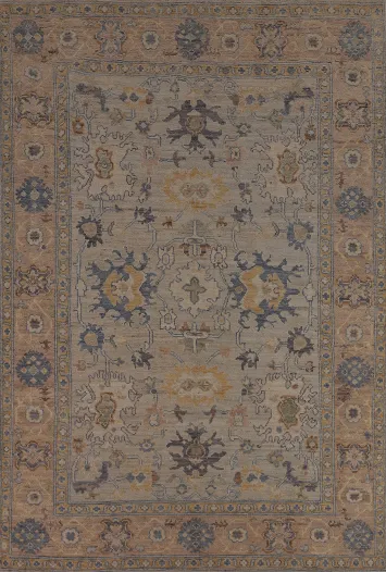 Vegetable Dye Oushak Oriental Area Rug 6x9