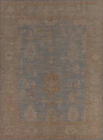 Vegetable Dye Oushak Turkish Area Rug 8x10