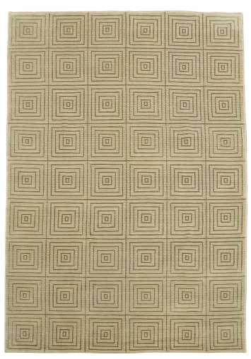 All-Over Geometric Nepalese Modern Area Rug 6x9