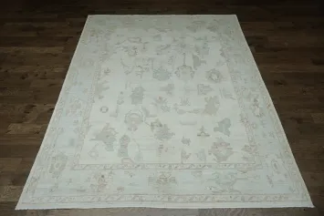 Vegetable Dye Oushak Turkish Area Rug 9x12