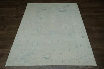 Vegetable Dye Oushak Turkish Area Rug 9x12