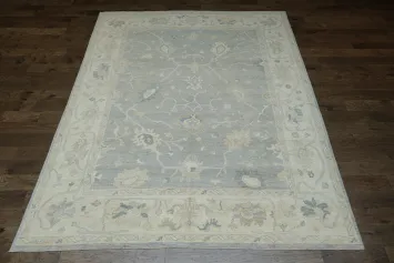 Vegetable Dye Oushak Turkish Area Rug 9x12