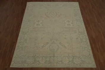 Vegetable Dye Oushak Turkish Area Rug 9x12