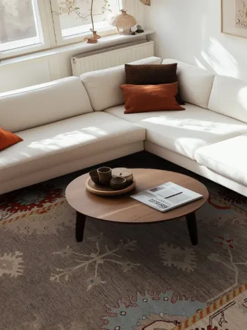 Vegetable Dye Oushak Turkish Large Rug 10x14