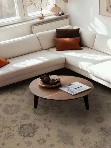 Vegetable Dye Oushak Turkish Large Rug 10x14