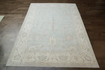 Vegetable Dye Oushak Turkish Area Rug 9x12