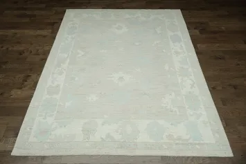 Vegetable Dye Oushak Turkish Area Rug 9x12