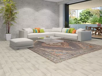 Vintage Gray Tabriz Persian Area Rug 10x12