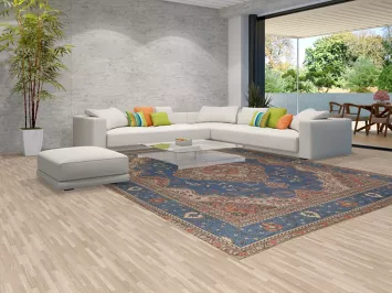 Handmade Blue Tabriz Persian Area Rug 10x13