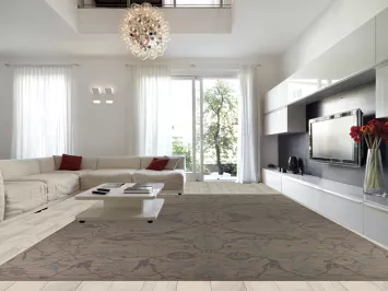 Vegetable Dye Oushak Turkish Large Rug 14x19