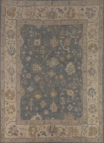 Vegetable Dye Oushak Turkish Area Rug 8x10