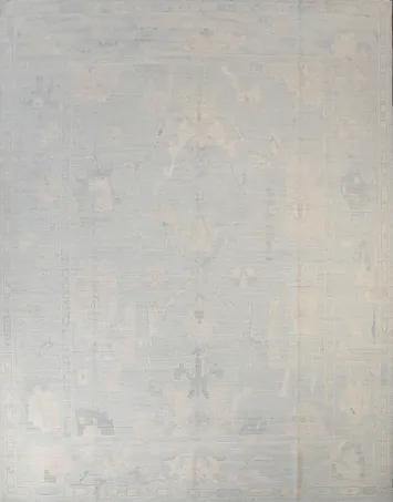 Vegetable Dye Oushak Turkish Area Rug 9x12