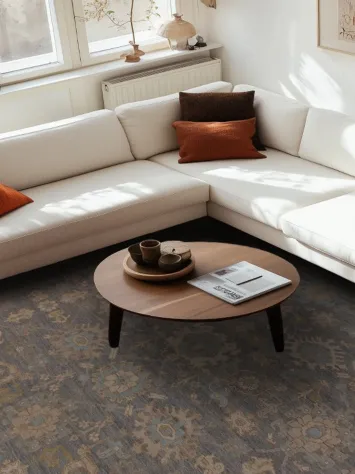 Vegetable Dye Oushak Turkish Large Rug 10x14