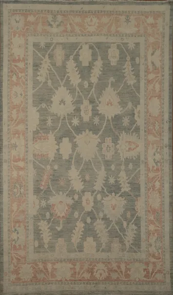 Vegetable Dye Oushak Turkish Large Rug 10x14