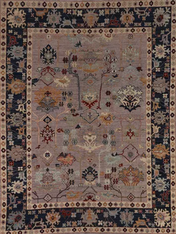 Vegetable Dye Oushak Turkish Area Rug 8x10