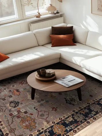 Vegetable Dye Oushak Turkish Area Rug 8x10