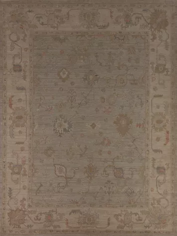 Vegetable Dye Oushak Turkish Area Rug 8x10