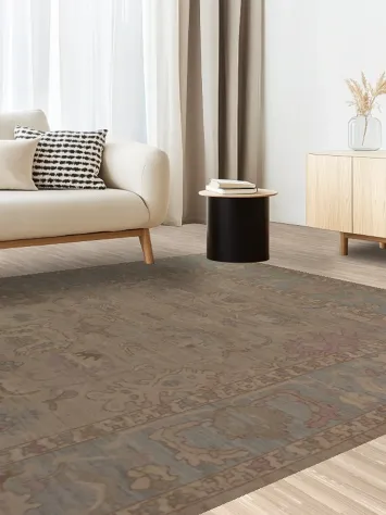 Vegetable Dye Wool Oushak Turkish Area Rug 8x10