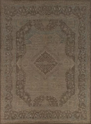 Vegetable Dye Oushak Turkish Area Rug 8x10