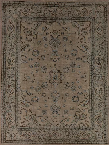 Vegetable Dye Oushak Turkish Area Rug 8x10