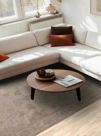 Vegetable Dye Oushak Turkish Area Rug 6x9