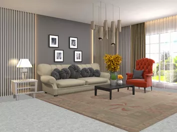 Vegetable Dye Oushak Turkish Square Rug 10x10