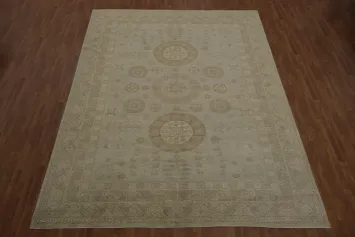 Sophisticated Oushak Vegetable Dye Area Rug 10x13 to Complement Any Decor