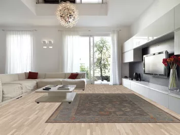 Handmade Gray Oushak Turkish Large Rug 10x14