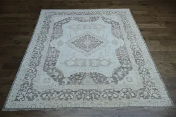 Vegetable Dye Oushak Turkish Area Rug 8x10