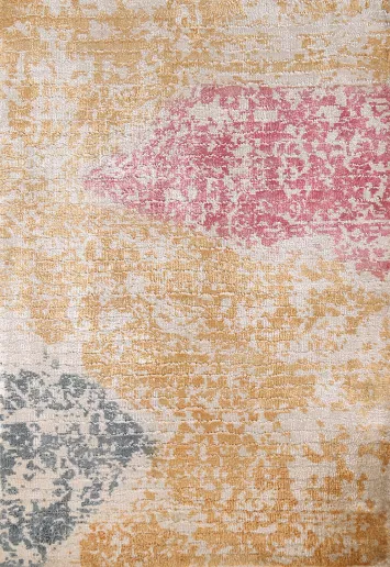 Contemporary Abstract Oriental Accent Rug 2x3