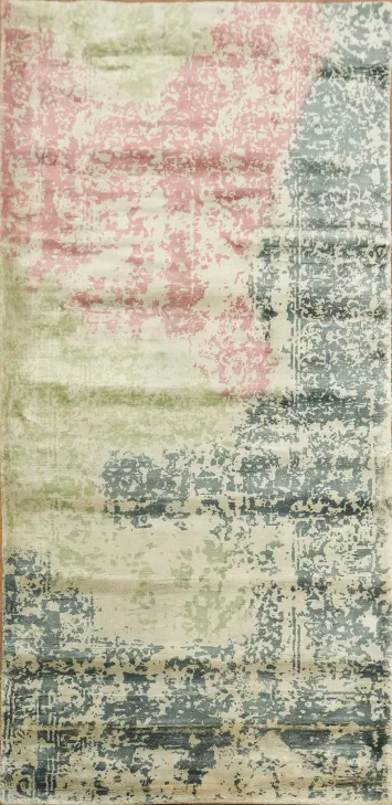 Colorful Abstract Contemporary Rug 3x6