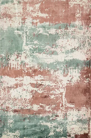 Contemporary Abstract Oriental Rug 4x5