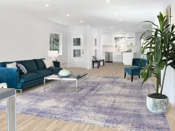 All-Over Abstract Contemporary Area Rug 9x12