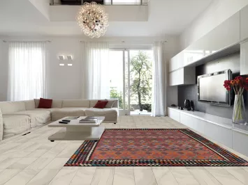 Flat Weave Wool Kilim Oriental Area Rug 10x13