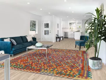 Reversible Wool Kilim Oriental Area Rug 8x10