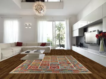 Geometric Colorful Kilim Oriental Area Rug 10x13