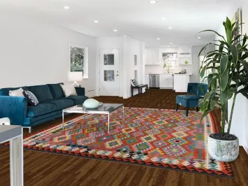 Reversible Wool Kilim Oriental Area Rug 9x11