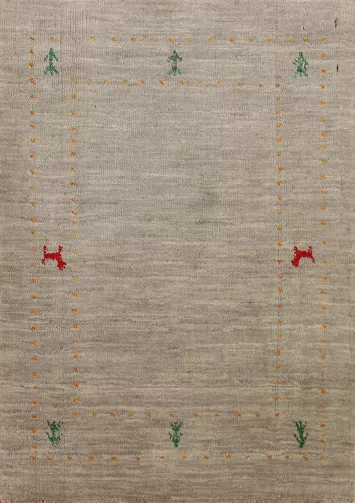 Tribal Wool Gabbeh Indian Foyer Rug 2x3