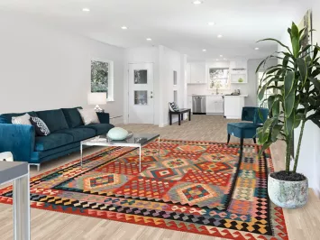 Flat Weave Geometric Kilim Oriental Area Rug 8x11