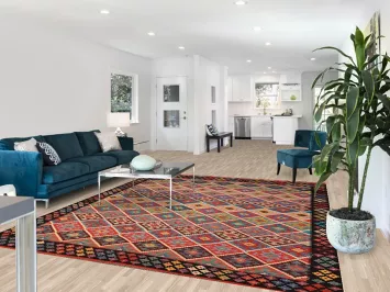 Reversible Wool Kilim Oriental Area Rug 8x10