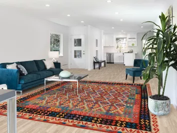 Reversible Wool Kilim Oriental Area Rug 8x10